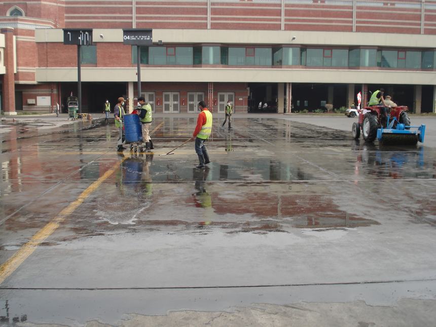 Airside chemical treatment